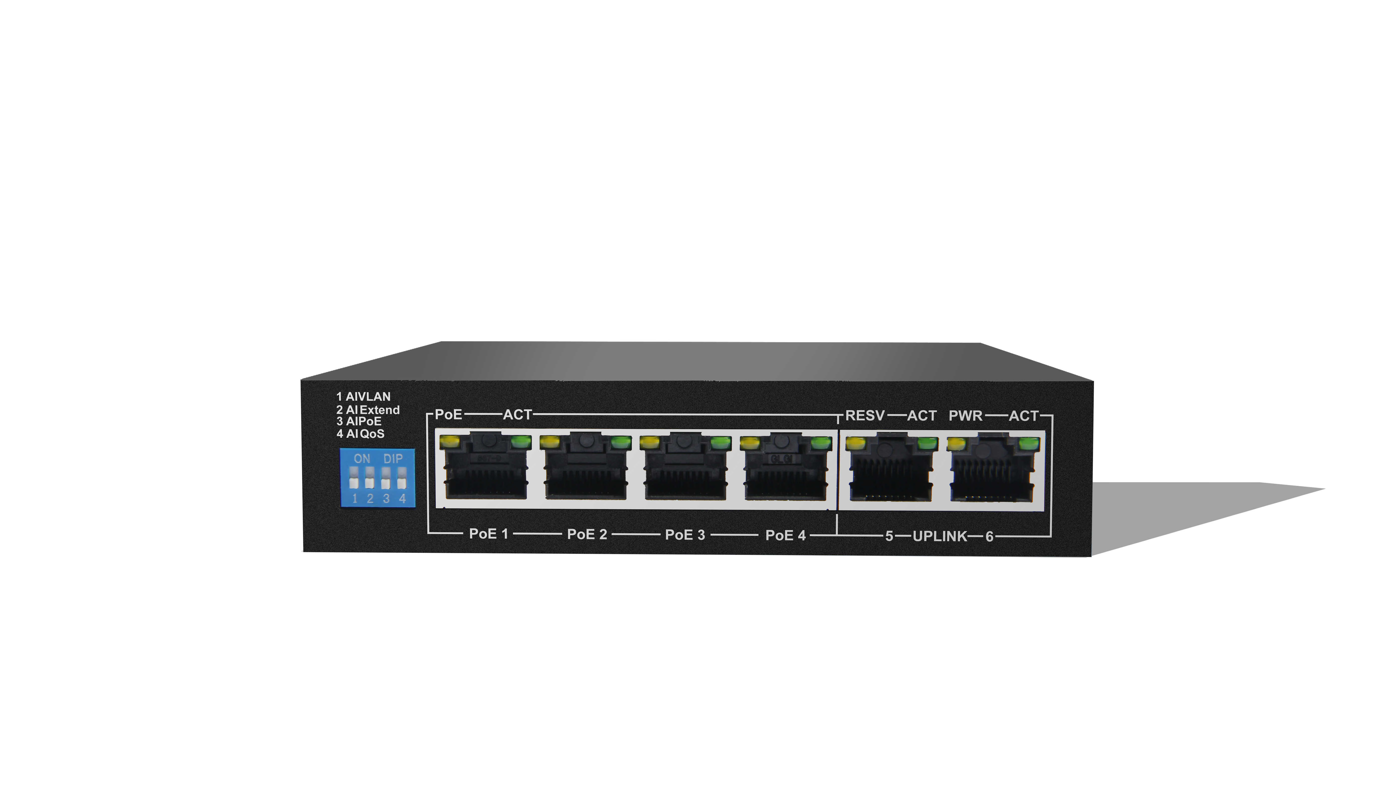 4 Kanal PoE Switch