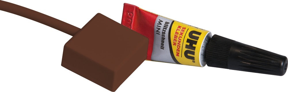 Potentialfreier Glasbruchmelder mit Kleber (braun) - FU7301B