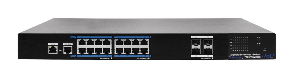 16-Port PoE Gigabit Switch Managed - ITAC10120