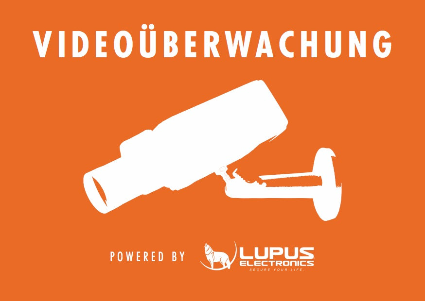 Aufkleber Videoüberwachung