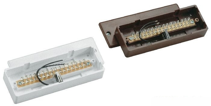 Aufputz-Lötverteiler 16-polig VdS C (braun) - VT4000B