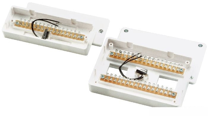 Aufputz-Lötverteiler 16-polig VdS C (weiß) - VT4000W