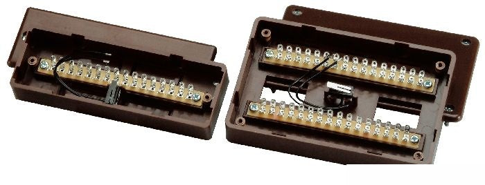 Aufputz-Lötverteiler 16-polig VdS C (braun) - VT4000B