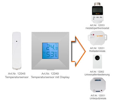 LUPUSEC - Temperatursensor mit Display V2